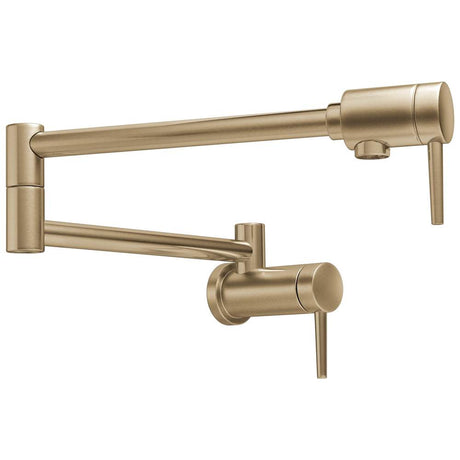 Delta Faucet - Other Contemporary Wall Mount Pot Filler - Champagne Bronze