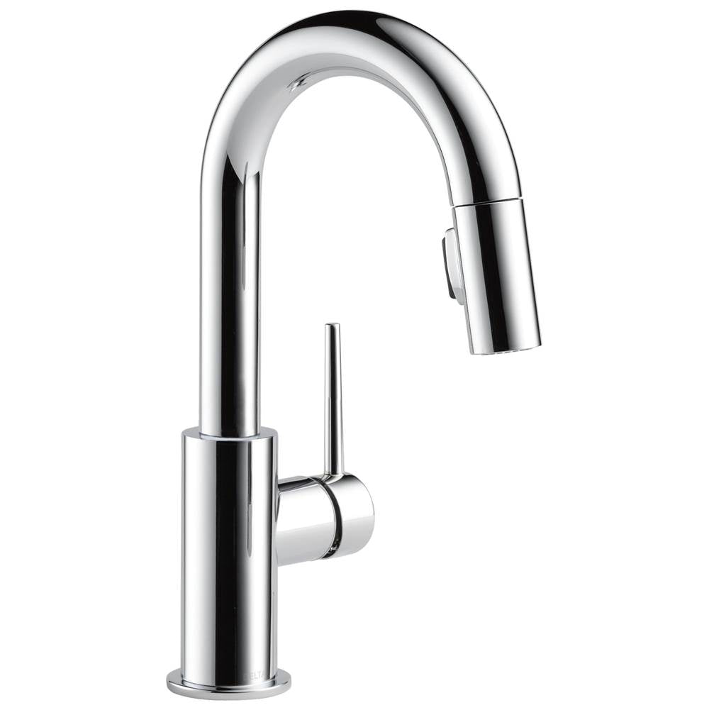 Delta Faucet - Trinsic Single Handle Pull-Down Bar / Prep Faucet - Chrome