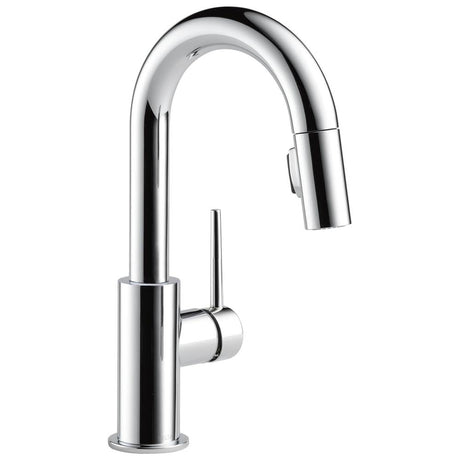 Delta Faucet - Trinsic Single Handle Pull-Down Bar / Prep Faucet - Chrome