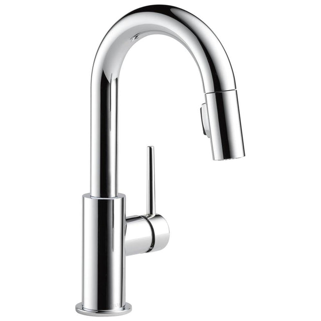 Delta Faucet - Trinsic Single Handle Pull-Down Bar / Prep Faucet - Chrome