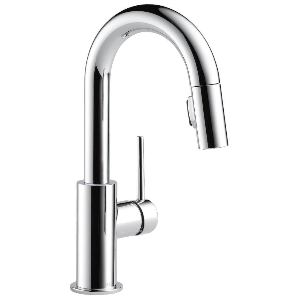 Delta Faucet - Trinsic Single Handle Pull-Down Bar / Prep Faucet - Chrome