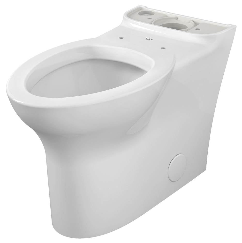 DXV - Equility Chair Height Elongated Toilet Bowl with Seat - Canvas White