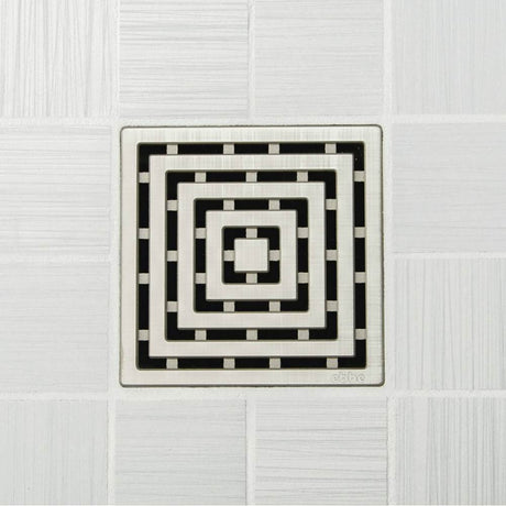Ebbe - FRAMES - Brushed Nickel - Unique Drain Cover - Brushed Nickel