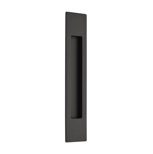 Emtek - Brass Modern Rectangular Flush Pull 10'', US19 - Flat Black