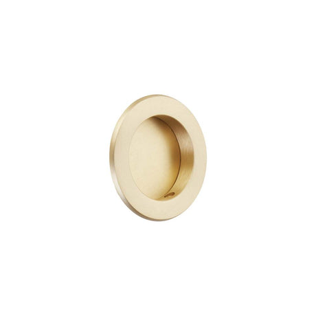 Emtek - Round Flush Pull, US4 - Satin Brass
