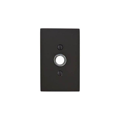 Emtek - Brass Drbell, Mod Rect Rose, US19 - Flat Black
