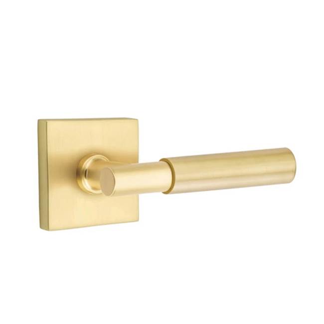Emtek - Dummy, Square Rosette, Myles Lever, US4 - Satin Brass