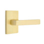 Emtek - Privacy, Modern Rectangular Rosette, Dumont Lever, LH, US4 - Satin Brass