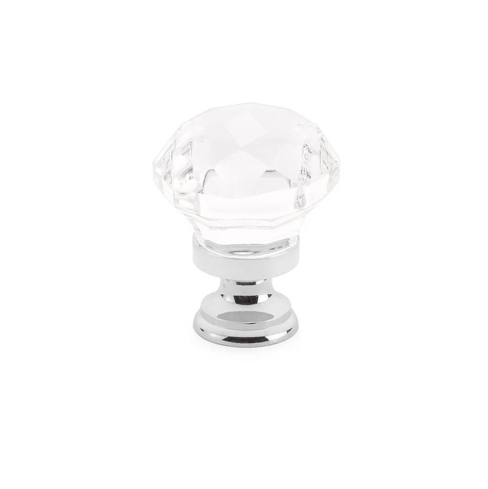Emtek - Diamond Cabinet Knob, 1-1/4'', US26 - Polished Chrome
