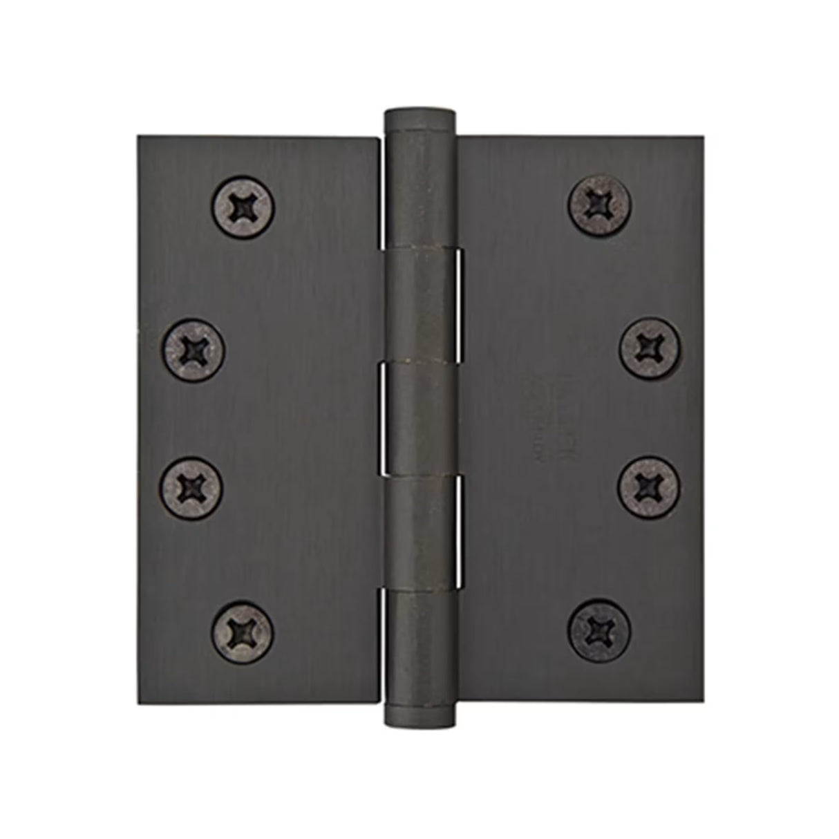 Emtek - 9600 Hnge, SldBrs, HD, SqCr, 3.5x3.5'', 19 - Flat Black