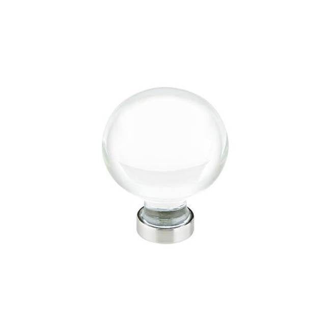 Emtek - Bristol Crystal Knob, 1-1/4'', US4 - Satin Brass