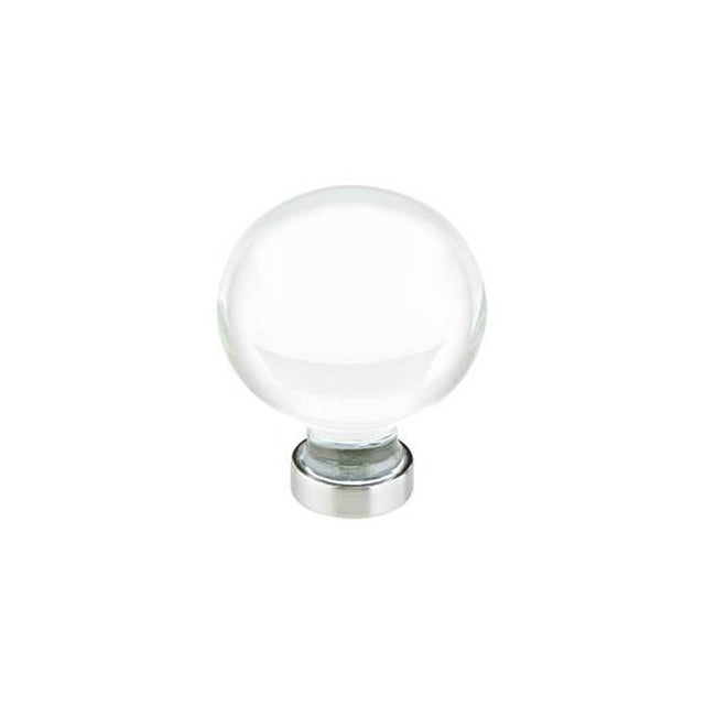 Emtek - Bristol Crystal Knob, 1-1/4'', US4 - Satin Brass
