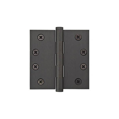Emtek - 9600 Hnge, SldBrs, SD, SqCr, 4x4'', US3NL - Unlacquered Brass