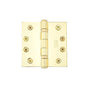 Emtek - 9600 Hnge, SldBrs, BB, SqCr, 4x4'', US3NL - Unlacquered Brass