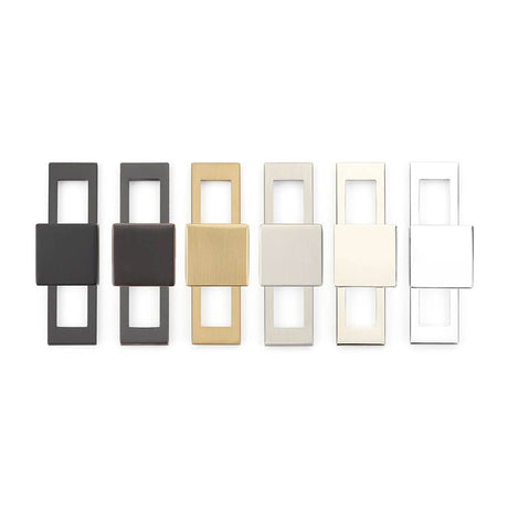 Emtek - Modern Backplate for cabinet pull, 8'' C-to-C, US19 - Flat Black