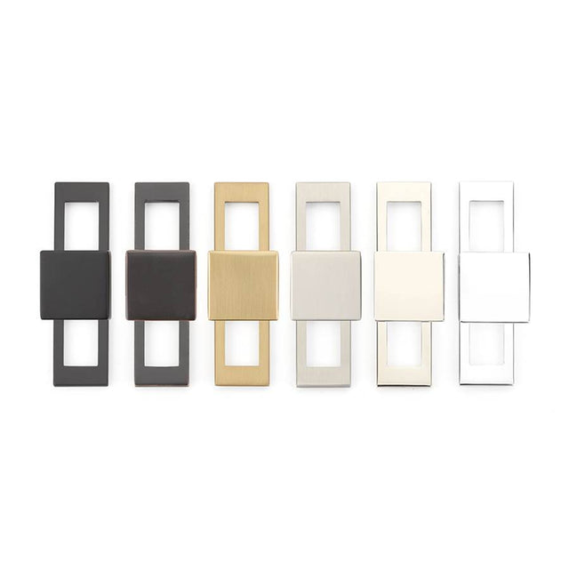 Emtek - Modern Backplate for cabinet pull, 8'' C-to-C, US19 - Flat Black