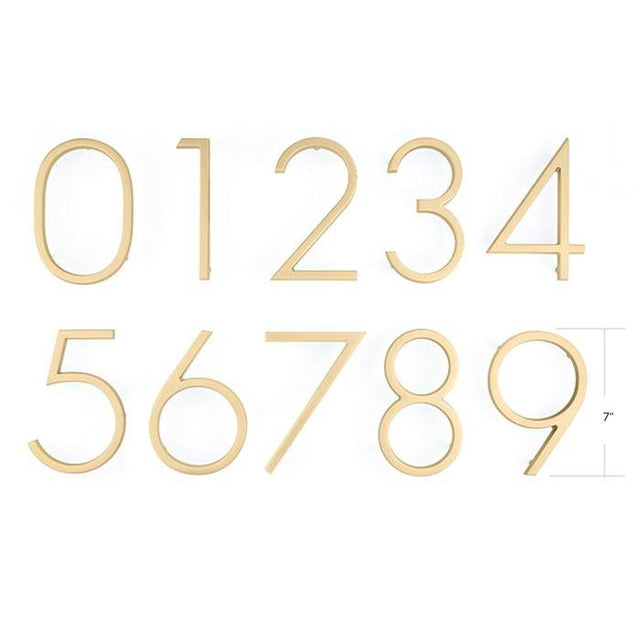 Emtek - Modern House Number 8, US19 - Flat Black