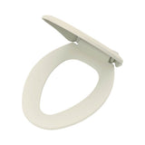 Gerber Plumbing - Elongated Non-Slow Close Toilet Seat with Adjustable Mounting Biscuit - Biscuit