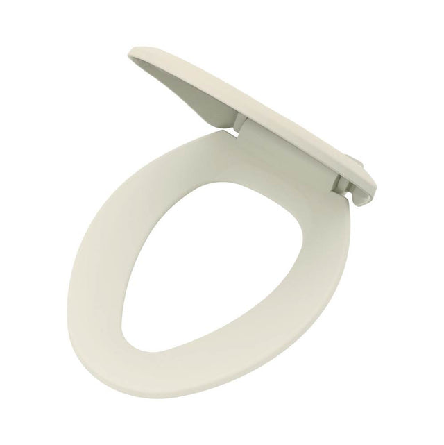 Gerber Plumbing - Elongated Non-Slow Close Toilet Seat with Adjustable Mounting Biscuit - Biscuit