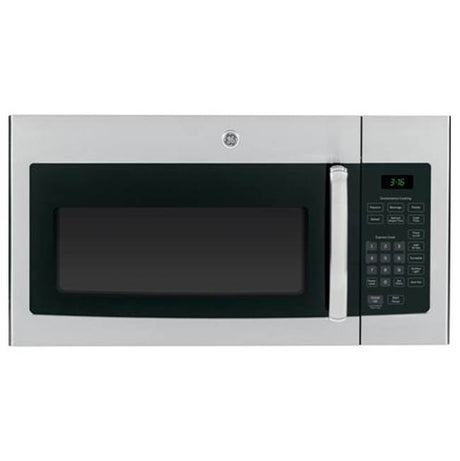 GE Appliances - GE 1.6 Cu. Ft. Over-the-Range Microwave Oven - Stainless Steel/Black