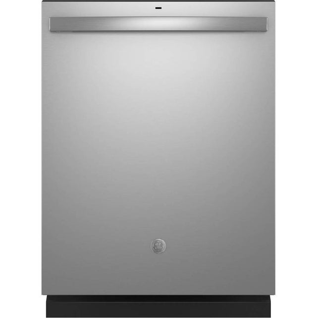 GE Appliances - Top Control with Plastic Interior Dishwasher with Sanitize Cycle and Dry Boost - Stainless Steel