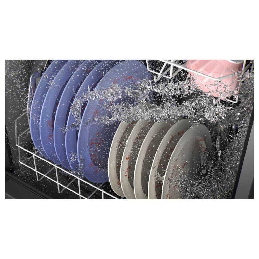 GE Appliances - Top Control with Plastic Interior Dishwasher with Sanitize Cycle and Dry Boost - Stainless Steel