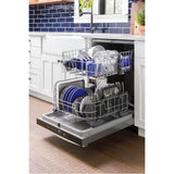 GE Appliances - Top Control with Plastic Interior Dishwasher with Sanitize Cycle and Dry Boost - Stainless Steel