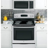 GE Appliances - GE 1.6 Cu. Ft. Over-the-Range Microwave Oven - Stainless Steel/Black