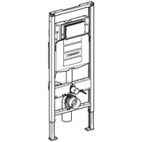 Geberit - Geberit Duofix element for wall-hung WC, 120 cm, with Sigma concealed cistern 12 cm, 6 / 3 liters - Chrome