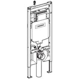 Geberit - Geberit Duofix element for wall-hung WC, 120 cm, with Sigma concealed cistern 8 cm, for wood frame wall