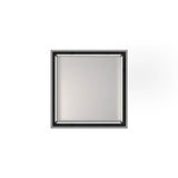 Infinity Drain - 5''x5'' LT5 Tile Drain Strainer-2'' Throat in Polished Stainless - Polished Stainless