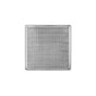 Infinity Drain - 5'' x 5'' Strainer with Wedge Wire Pattern Decorative Plate and 2'' Throat in Satin Stainless for WD 5 - Satin Stainless