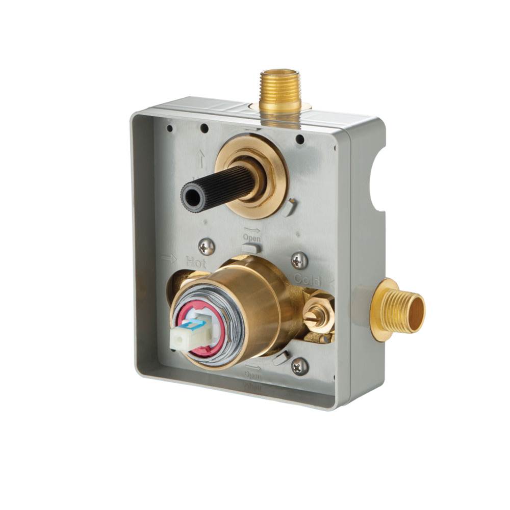 Isenberg By Flusso - Pressure Balance Valve With Integrated 2-Way Diverter - Rough Brass