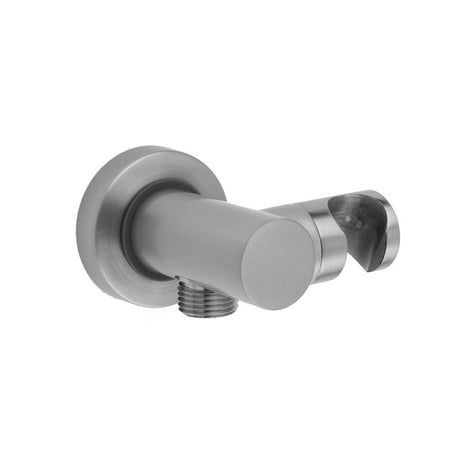 Jaclo - Contempo Water Supply Elbow with Handshower Holder - Satin Nickel