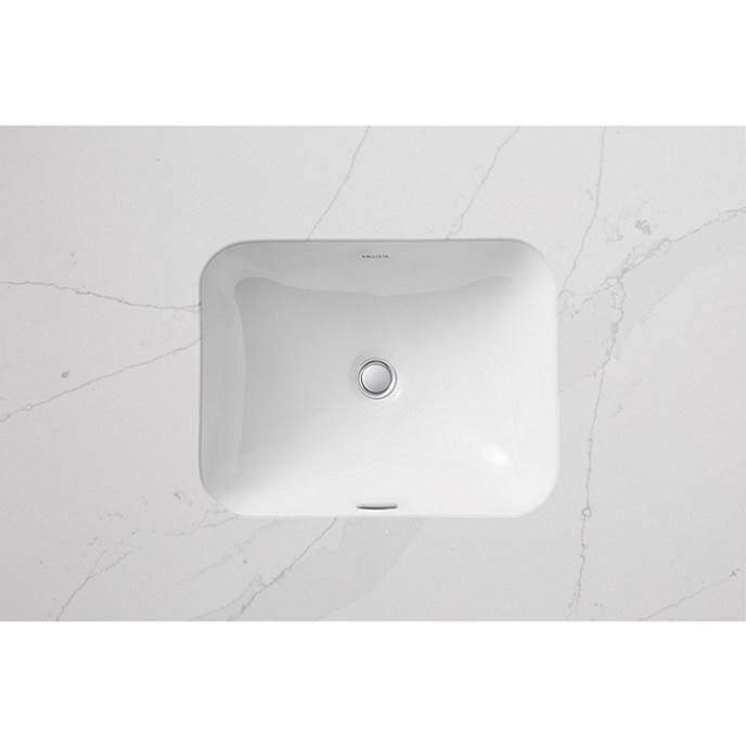 Kallista - Perfect Um Sink, Soft Rectangle - Stucco White