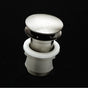 Lacava - Grid drain for European lavatories, with dome cover, no overflow holes.  DIAM: 2 3/4'' - Brushed Nickel