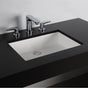 Lacava - Under-counter Bathroom Sink made of solid surface with an overflow. W: 19 1/2'', D: 15'', H:5 3/4'' - Gloss White