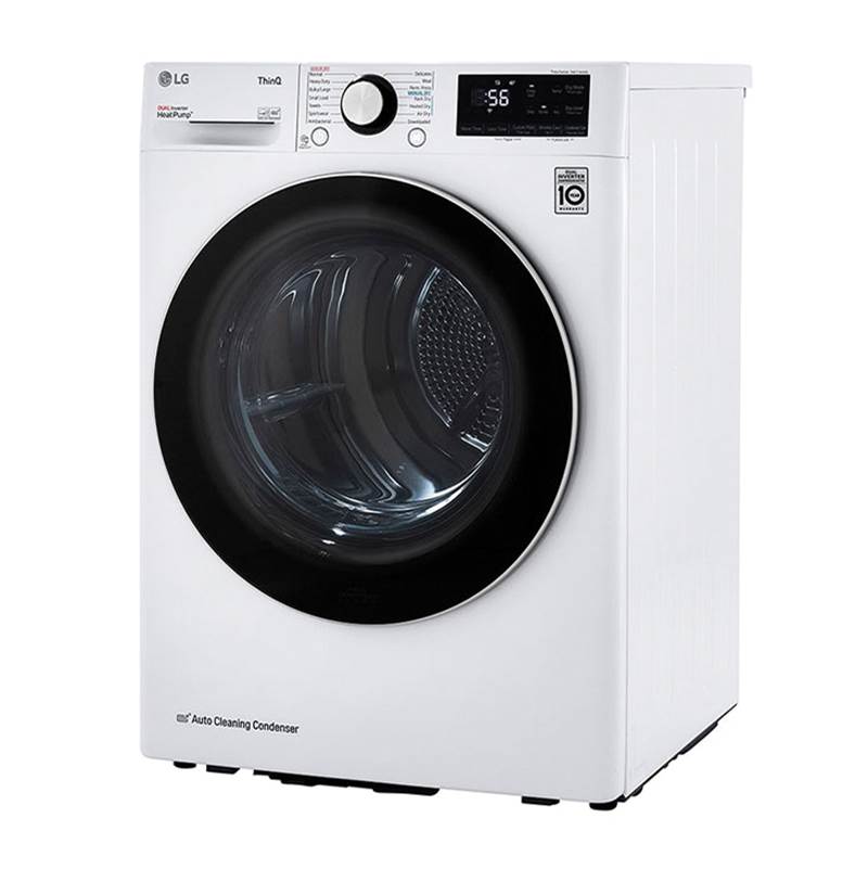 LG Appliances - 4.2 cu.ft. 24'' Compact Front LED Display with Dial-A-Cycle, Winkle Care, Ventless condensing system, White - White