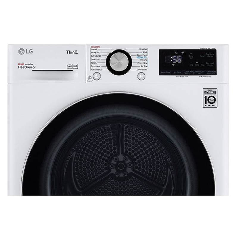 LG Appliances - 4.2 cu.ft. 24'' Compact Front LED Display with Dial-A-Cycle, Winkle Care, Ventless condensing system, White - White