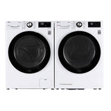 LG Appliances - 4.2 cu.ft. 24'' Compact Front LED Display with Dial-A-Cycle, Winkle Care, Ventless condensing system, White - White