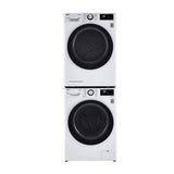 LG Appliances - 4.2 cu.ft. 24'' Compact Front LED Display with Dial-A-Cycle, Winkle Care, Ventless condensing system, White - White