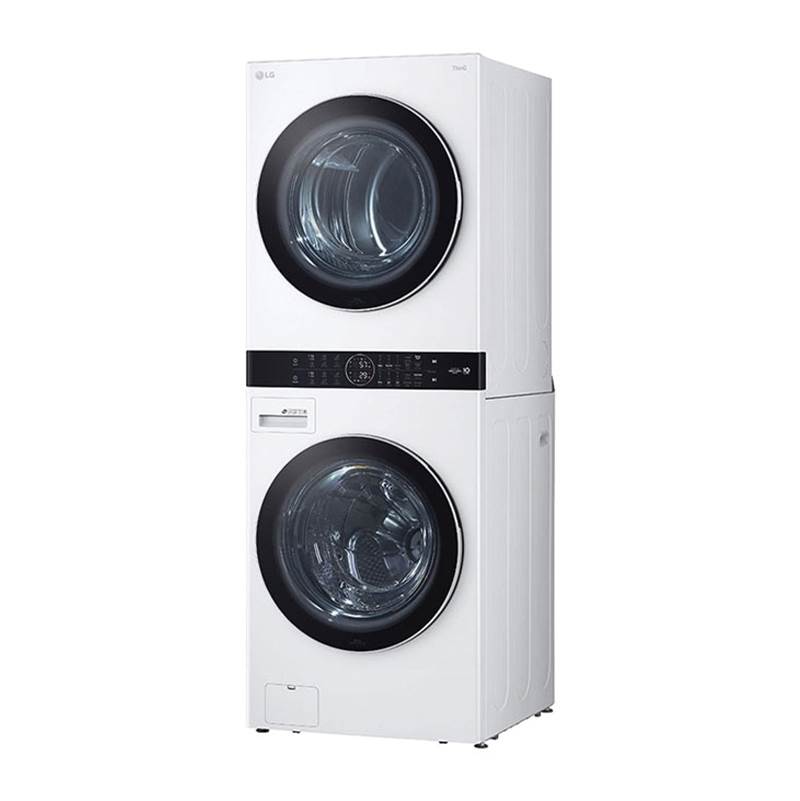 LG Appliances - 4.5 cu.ft. Washer, 7.4 cu.ft. Gas Dryer, Washtower with Center Control, TurboWash360 and TurboSteam, White - White