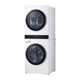 LG Appliances - 4.5 cu.ft. Washer, 7.4 cu.ft. Gas Dryer, Washtower with Center Control, TurboWash360 and TurboSteam, White - White