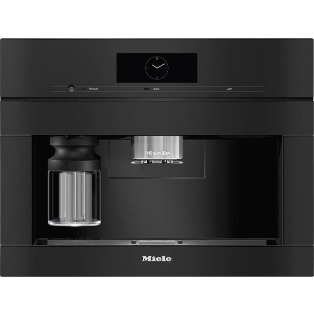 Miele - CVA 7845 - 24'' VitroLine Coffee Plumbed MTouch (Obsidian Black) - Obsidian Black