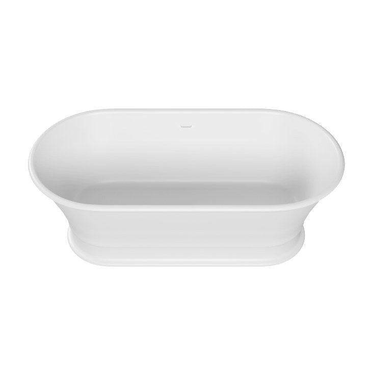 MONVISO MINERAL SOAKER 66.5" x 33" x 24.25" IN GLOSS WHITE