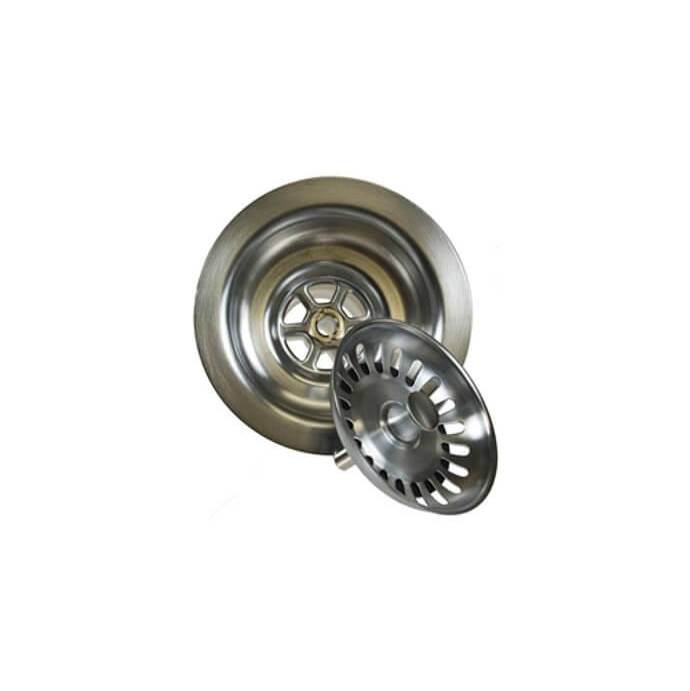 Mountain Plumbing - Classic 1/4 3-1/2'' Deluxe Stemball Kitchen Sink Strainer - Black Nickel