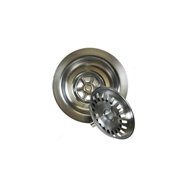 Mountain Plumbing - Classic 1/4 3-1/2'' Deluxe Stemball Kitchen Sink Strainer - Black Nickel