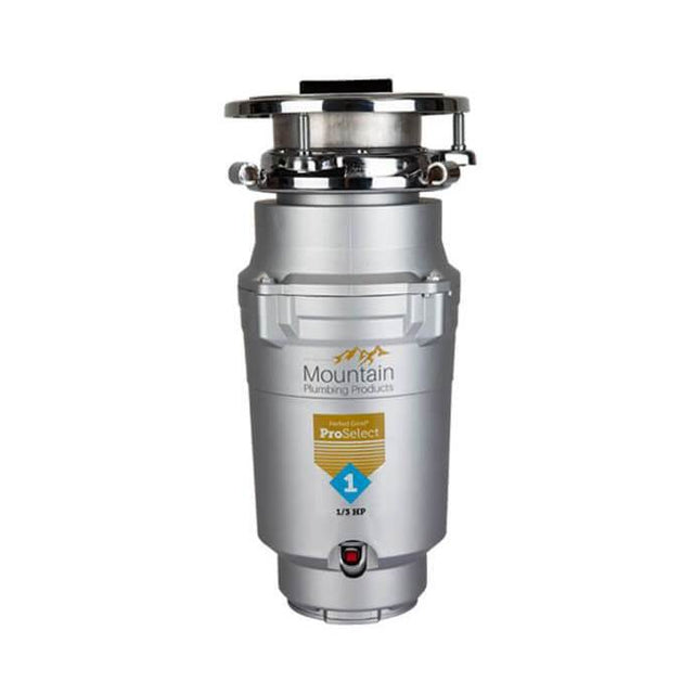 Mountain Plumbing - Perfect Grind ProSelect 1 Waste Disposer 1/4 Continuous Feed 3-Bolt Mount 1/3 HP - No Finish