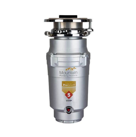 Mountain Plumbing - Perfect Grind ProSelect 5 Waste Disposer 1/4 Continuous Feed 3-Bolt Mount 1/2 HP - No Finish