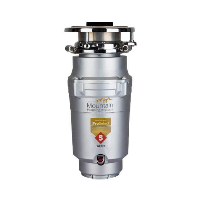 Mountain Plumbing - Perfect Grind ProSelect 5 Waste Disposer 1/4 Continuous Feed 3-Bolt Mount 1/2 HP - No Finish